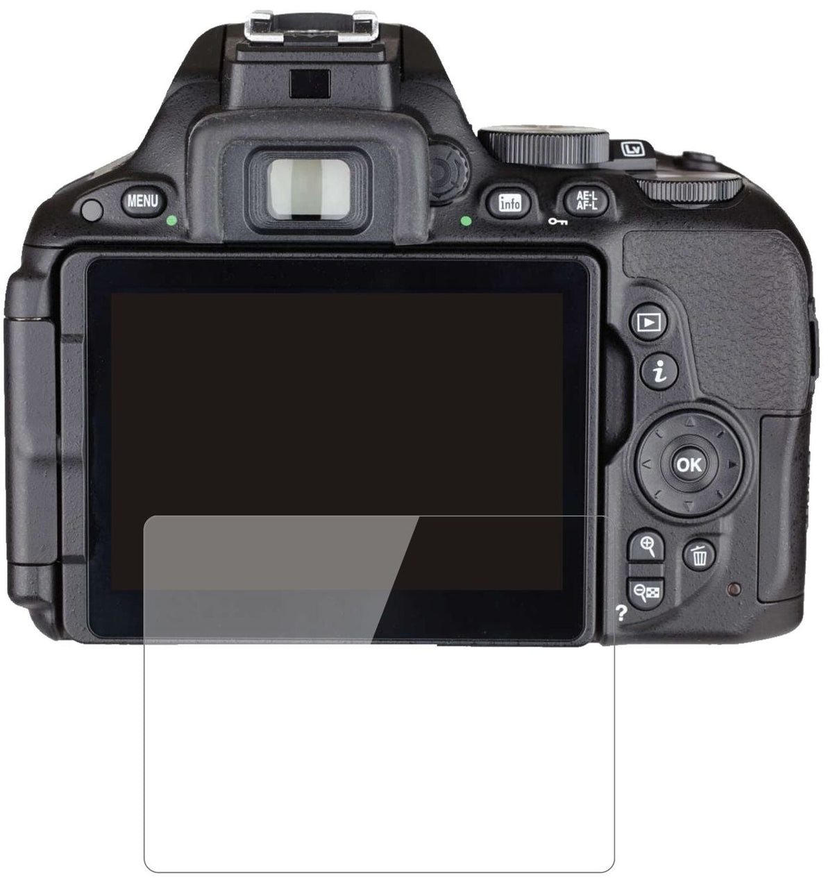 9H Clear Screen Protector for Nikon 5500 – Shatterproof, Crystal Clear | dipos