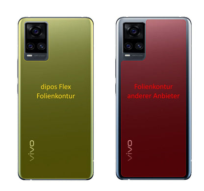 2x Full Cover Back Protector for Vivo S7 5G – Covers Curved Edges | dipos