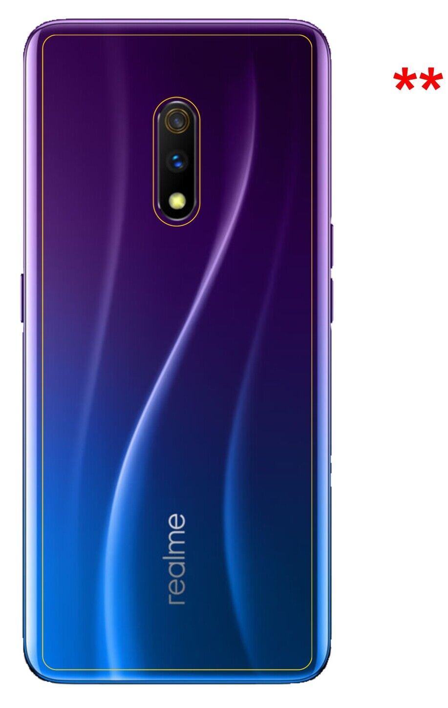 9H Matte Back Protector for Oppo Realme X Master Edition – Anti-Glare, Shatterproof