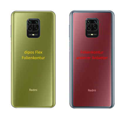 2x Full Cover Back Protector for Xiaomi Redmi Note 9 Pro – Covers Curved Edges | dipos