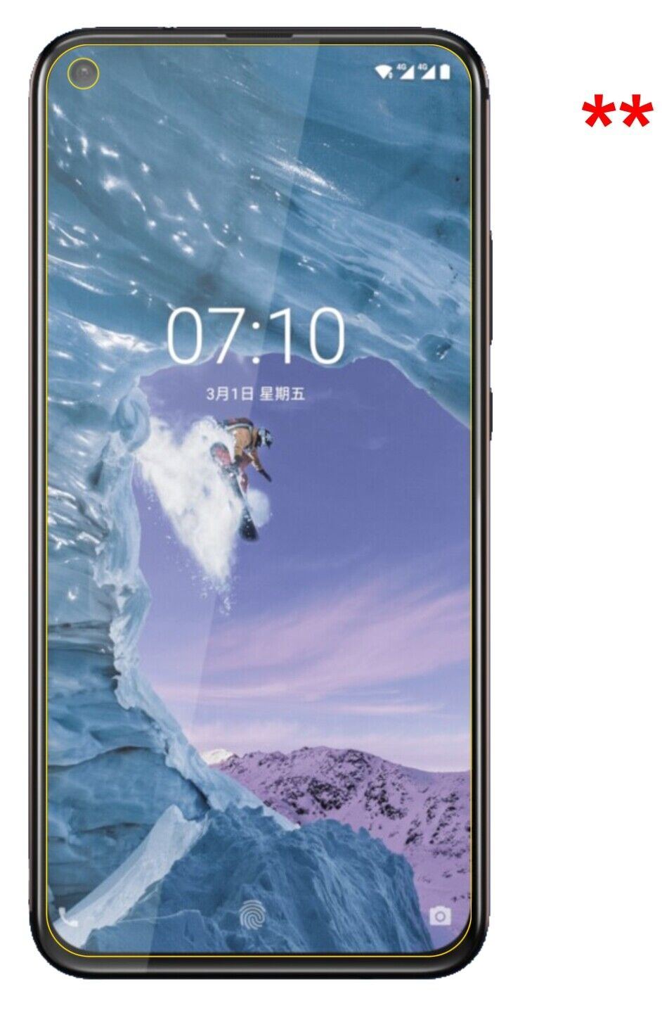 dipos 1x 9H Matte Screen Protector for Nokia 8.1 Plus