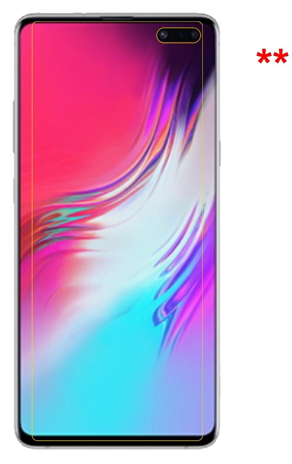9H Clear Screen Protector for Samsung Galaxy S10 5G – Shatterproof, Crystal Clear | dipos