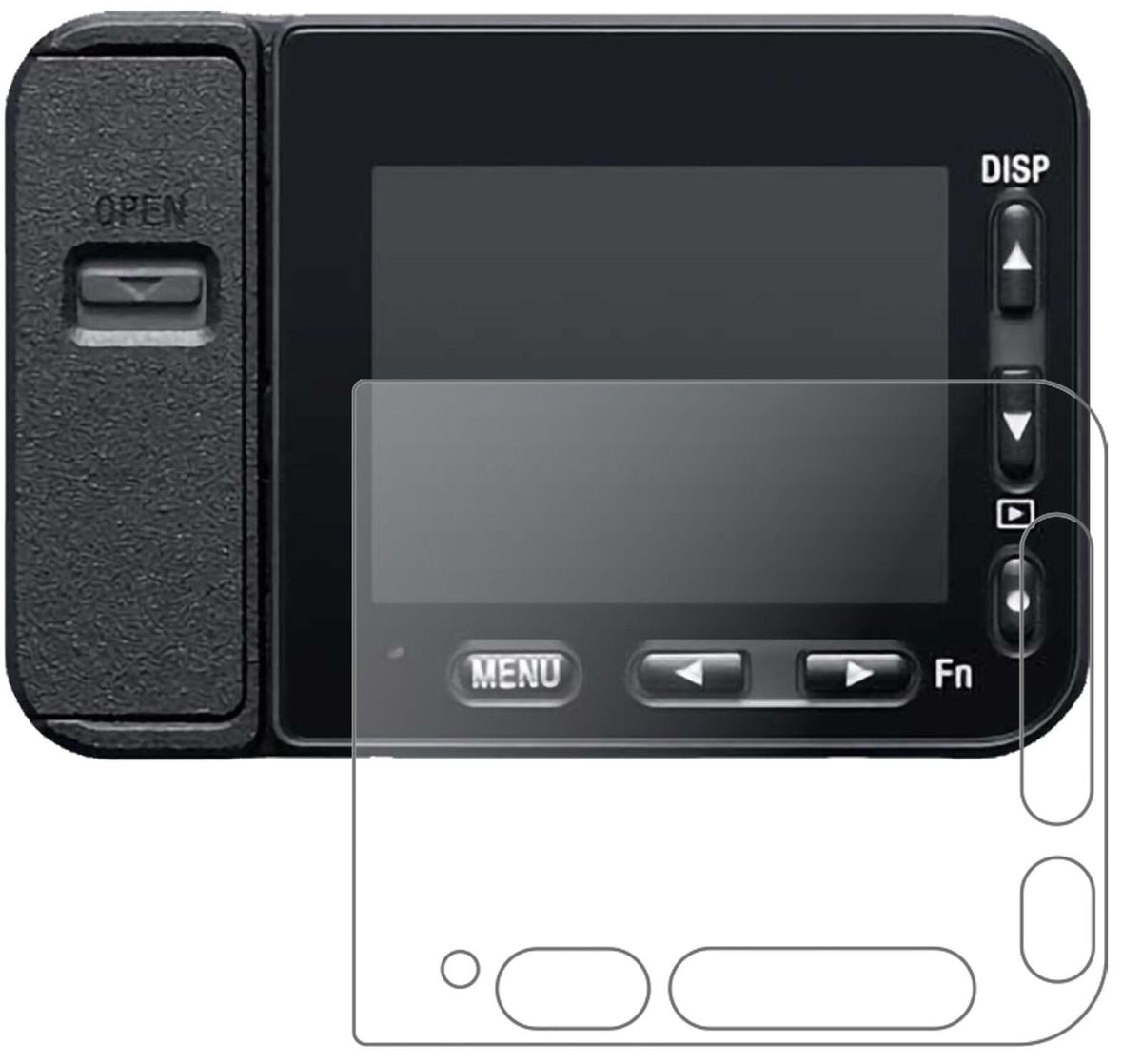 Screen Protector for I Sony DSC-RX0 II I matte I Flexible Glass I 9H I dipos