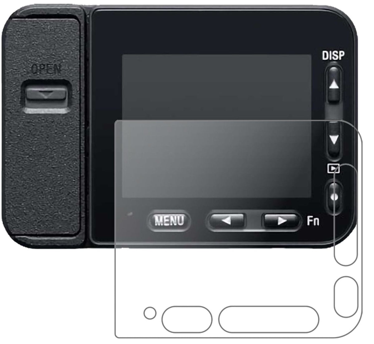 Screen Protector for I Sony DSC-RX0M2 I matte I Flexible Glass I 9H I dipos