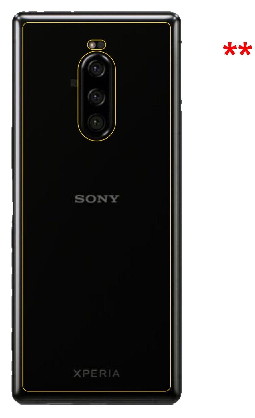 Screen Protector for I Sony Xperia 1 back I matte I Flexible Glass 9H dipos