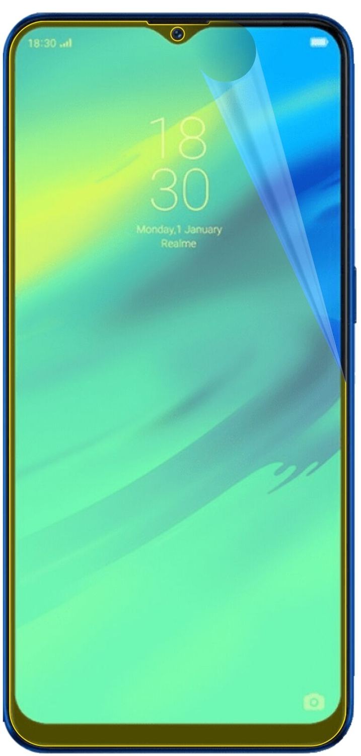 2x Full Cover Screen Protector for Oppo Realme C2 – Covers Curved Edges | dipos
