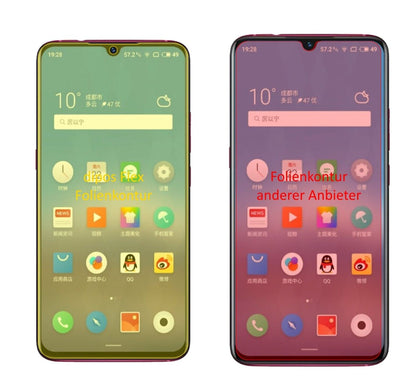 2x Screen Protector for Meizu Note 9 Protective Film covers 100% dipos Flex