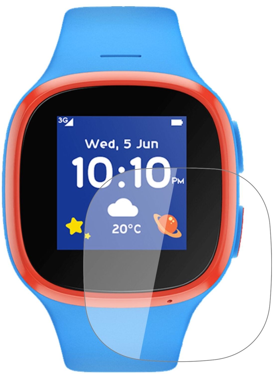 9H Clear Screen Protector for Vodafone V-Kids Watch – Shatterproof, Crystal Clear | dipos