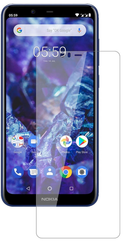 9H Clear Screen Protector for Nokia 5.1 Plus – Shatterproof, Crystal Clear | dipos