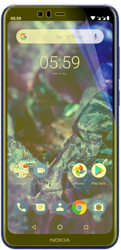 2x Screen Protector for Nokia 5.1 Plus Protective Film covers 100% dipos Flex