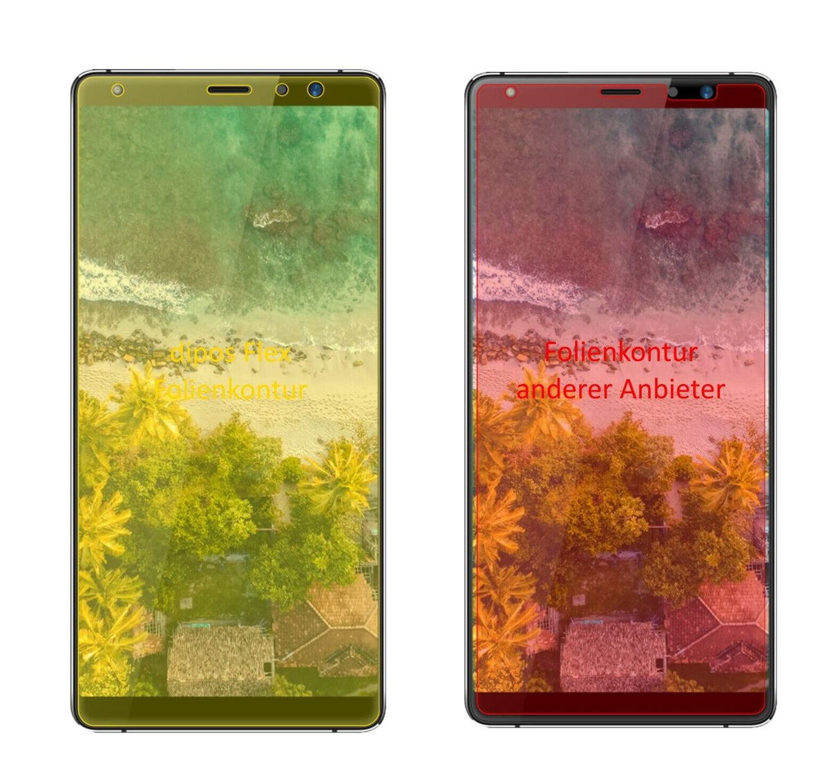 2x Screen Protector Highscreen Power Five Max 2 Protective Film covers 100%