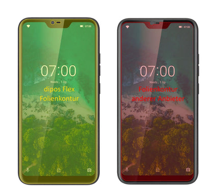 2x Screen Protector Kruger Matz Smartfon LIVE 7 Protective Film covers 100%