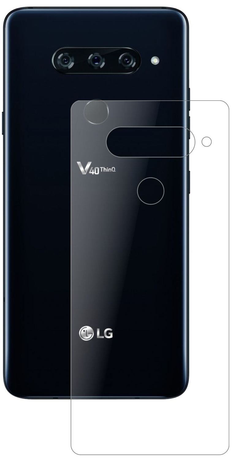 1x 9H Matte Screen Protector for LG V40 ThinQ Back Panzerfolie