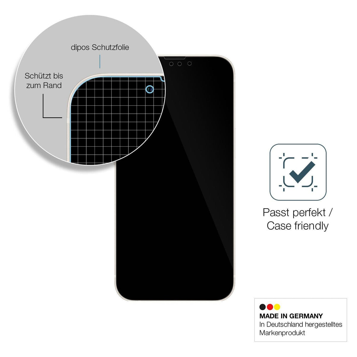 9H Clear Screen Protector for Apple iPhone 13 Pro – Shatterproof, Crystal Clear | dipos