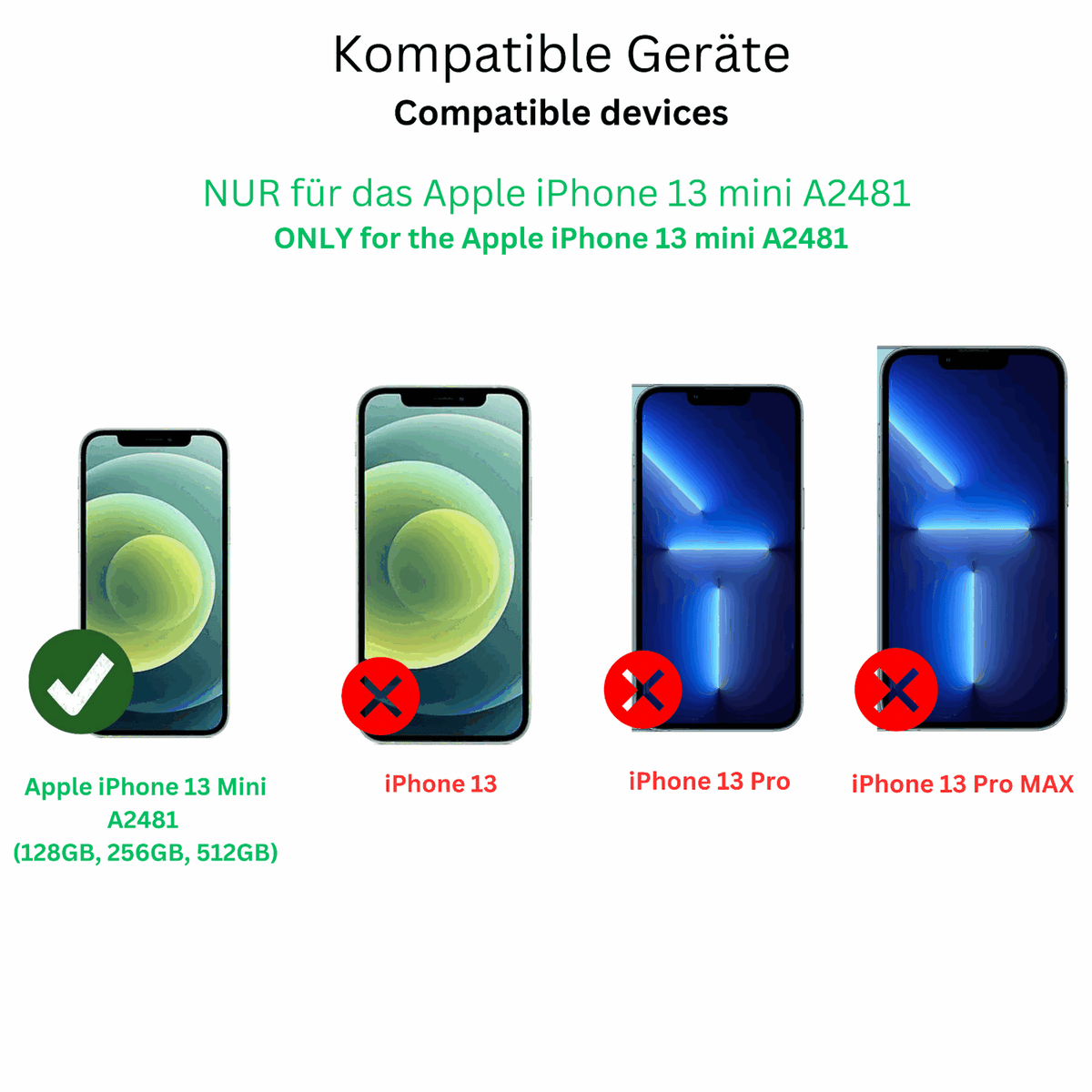 2x Screen Protector for Apple iPhone 13 mini Flexible Glass 9H dipos