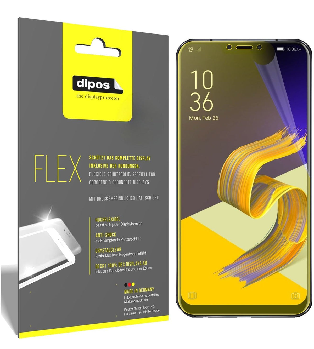 dipos FLEX 3x Clear Screen Protector for Asus Zenfone 5 ZE620KL