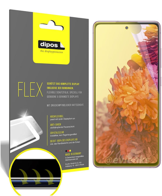 2x Screen Protector for Samsung Galaxy S20 FE Protective Film covers 100% dipos