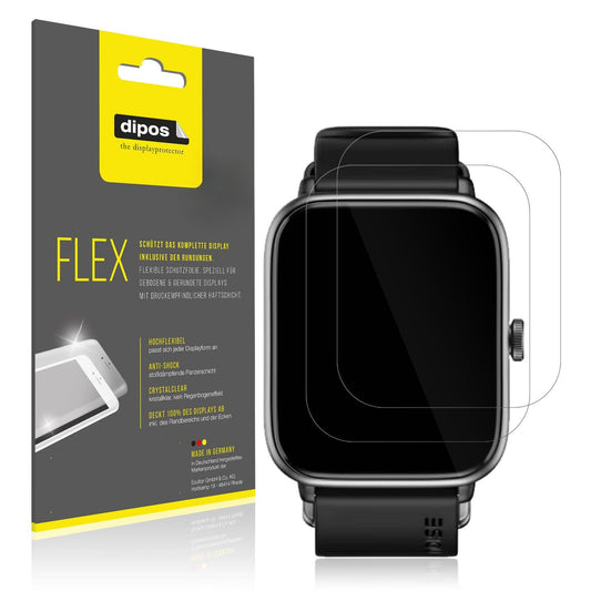 2x Screen Protector for Noise ColorFit Pro 4 Protective Film covers 100% dipos