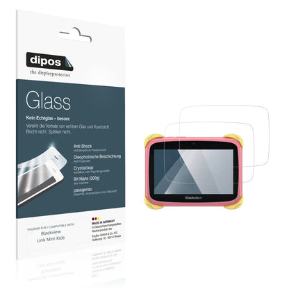 2x Screen Protector for Blackview Link Mini Kids Flexible Glass 9H dipos