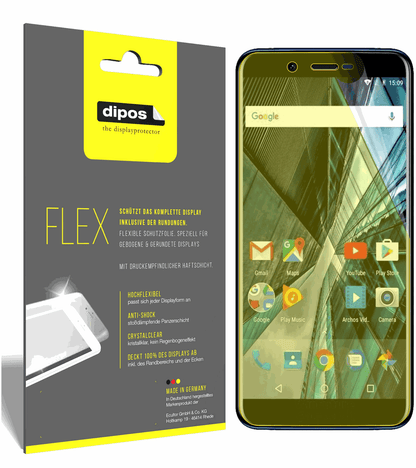 3x Full Cover Screen Protector for Archos Core 57S – Covers Curved Edges | dipos