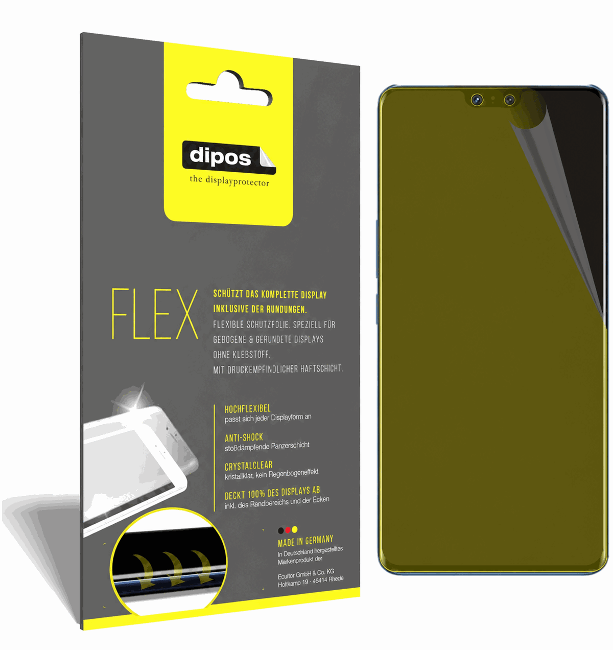 2x Full Cover Screen Protector for Vivo S12 Pro – Covers Curved Edges | dipos