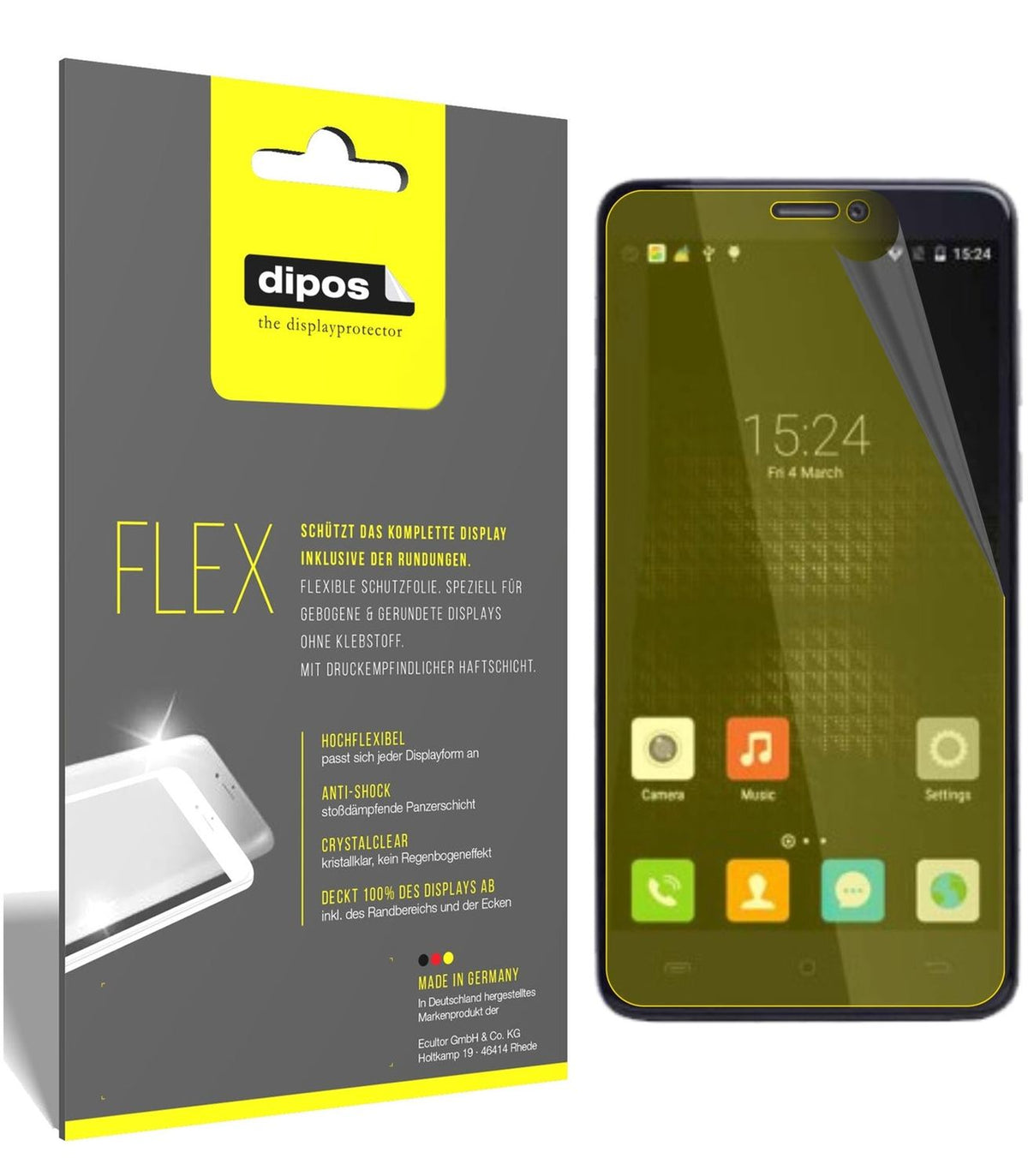 3x 3D Full Cover Screen Protector for Cubot Max