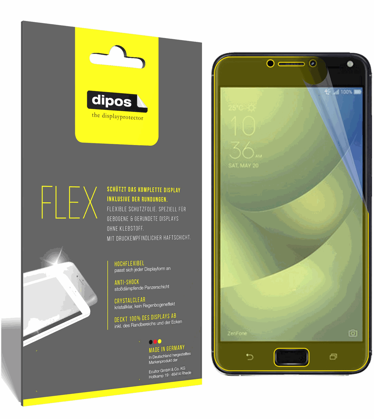 3x Screen Protector for Asus Zenfone 4 Max 5,5 Zoll ZC554KL Film covers