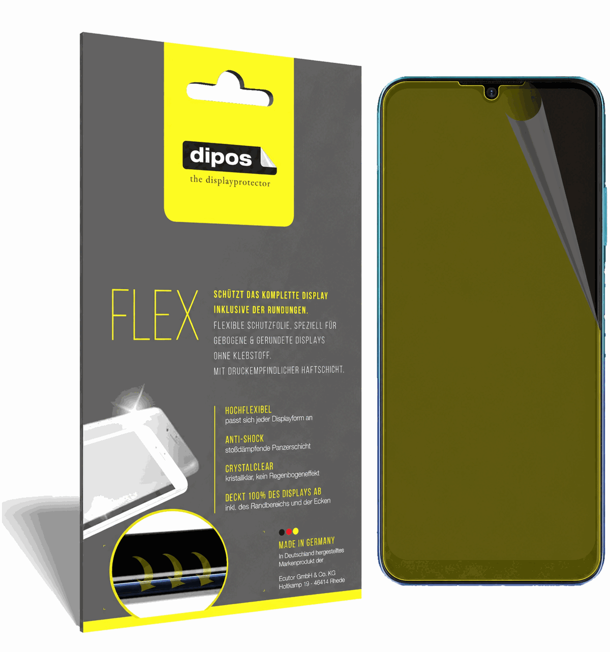 2x Screen Protector for ZTE Blade V30 Vita Protective Film covers 100% dipos