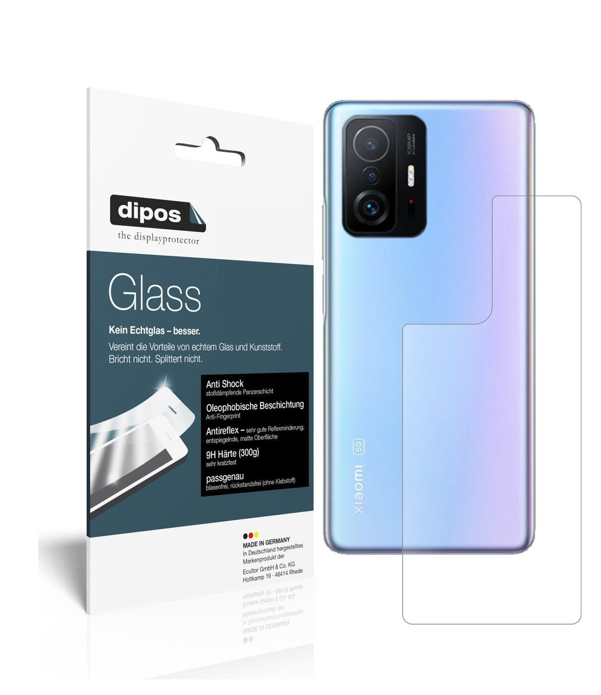 9H Matte Back Protector for Xiaomi Mi 11T – Anti-Glare, Shatterproof | dipos