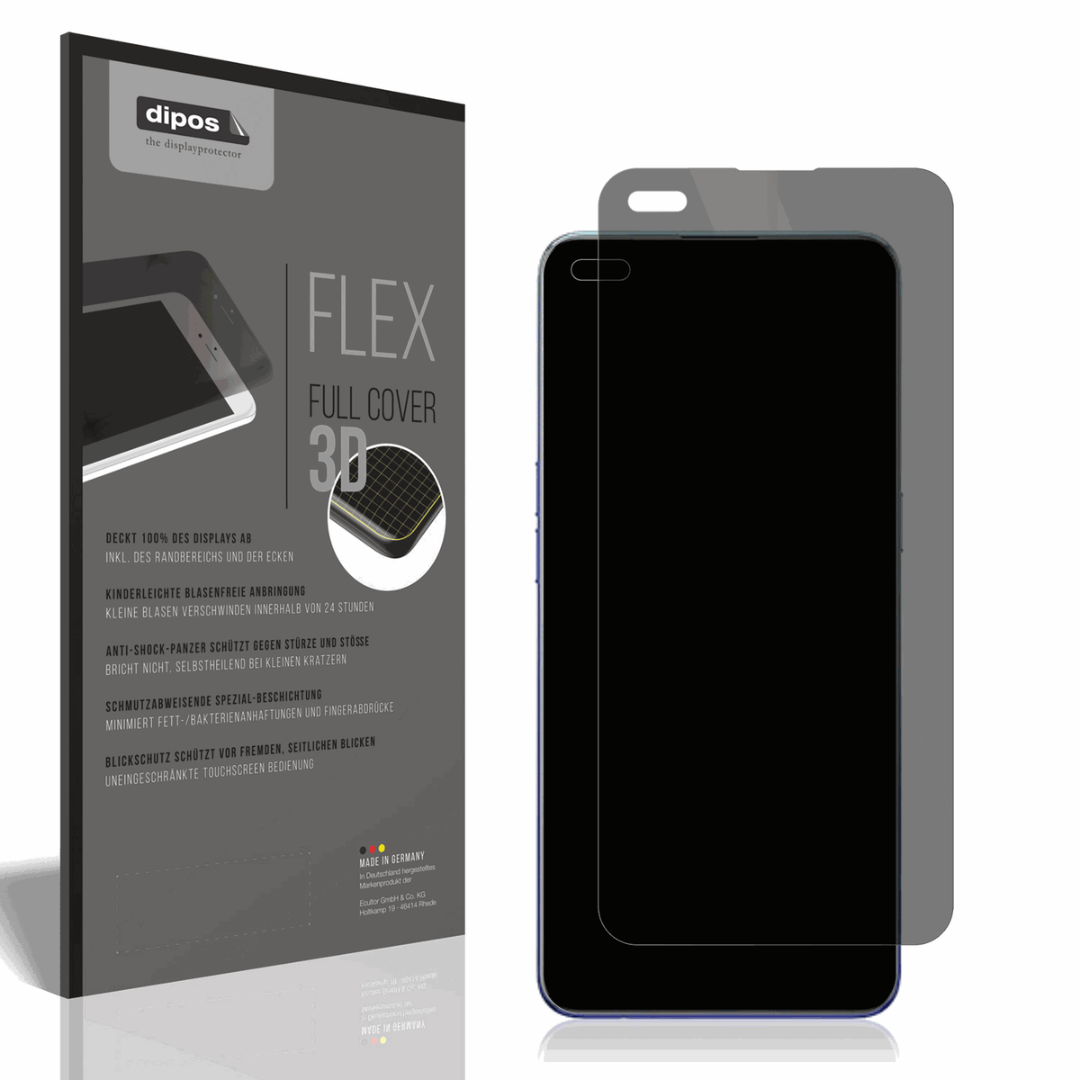 Full Cover Privacy Film for Oppo Reno3 Pro 4G Screen Protector Anti-Shock