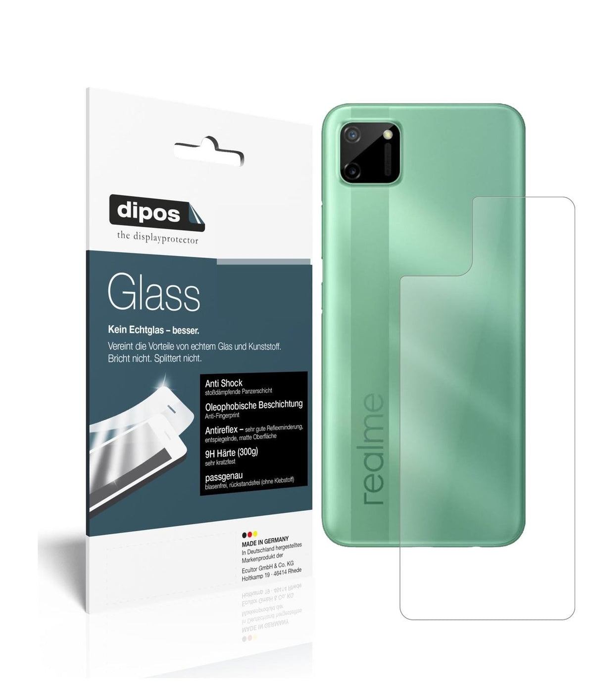 Screen Protector for Oppo Realme C11 back matte Flexible Glass 9H dipos