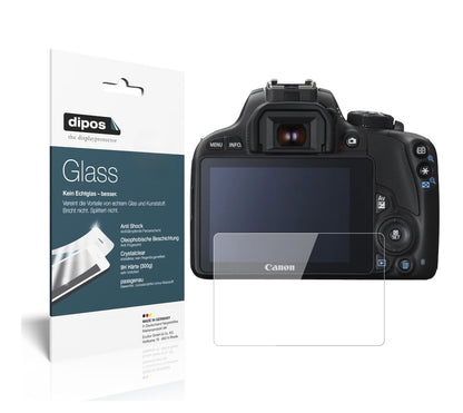 2x 9H Clear Screen Protector for Canon EOS 250D – Shatterproof, Crystal Clear | dipos