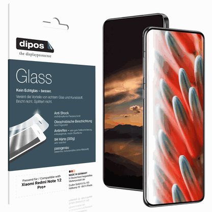 2x Screen Protector for Xiaomi Redmi Note 12 Pro+ matte Flexible Glass 9H dipos
