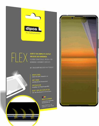 2x Full Cover Screen Protector for Sony Xperia 5 II – Covers Curved Edges | dipos