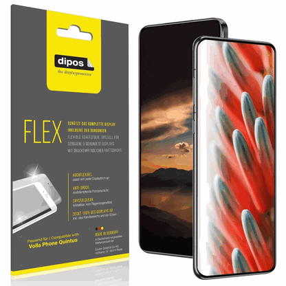 2x Screen Protector for Volla Phone Quintus Protective Film covers 100% dipos