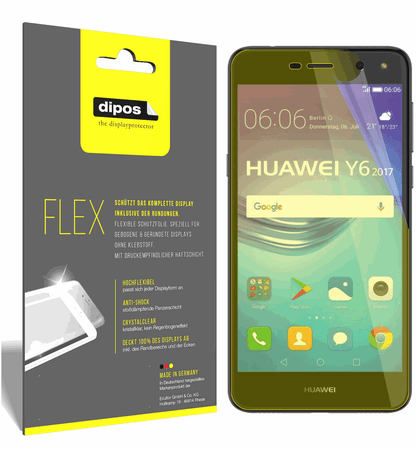 3x Screen Protector for Huawei Y6 (2017) Protective Film covers 100% dipos Flex