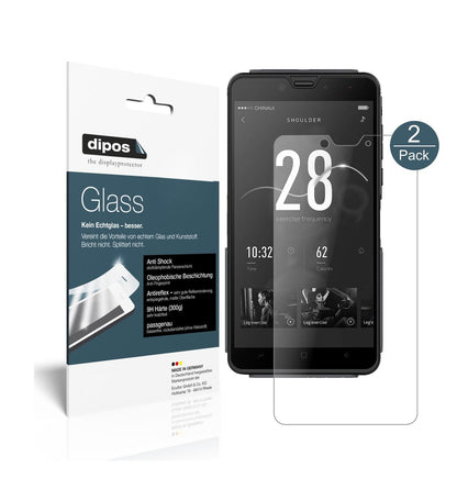 2x Screen Protector for Elephone Fighter matte Flexible Glass 9H dipos