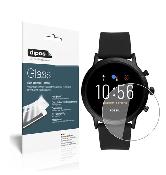 2x Screen Protector for Fossil The Carlyle HR (5. Gen.) Flexible Glass 9H dipos