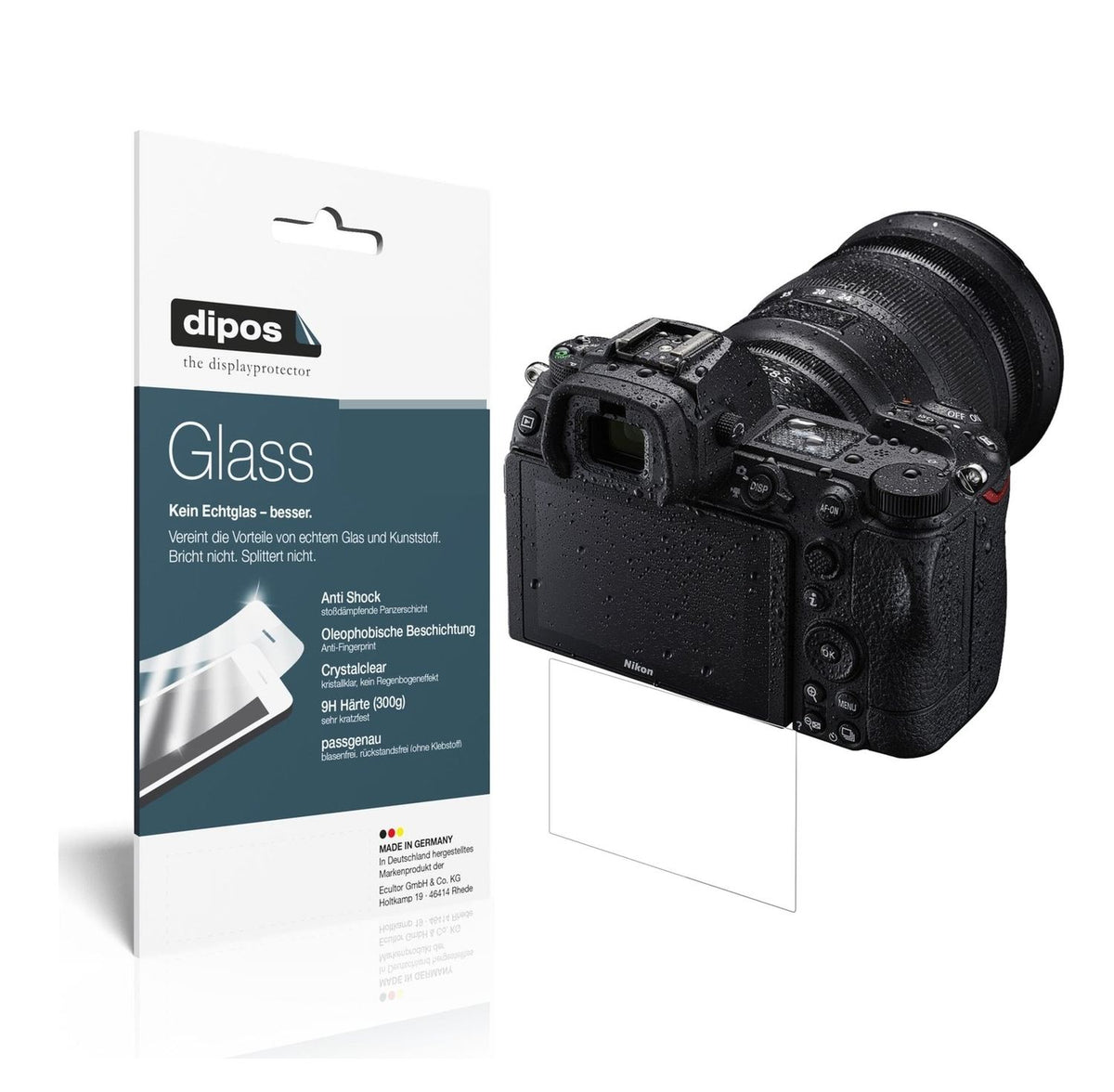 9H Clear Screen Protector for Nikon Z 6II – Shatterproof, Crystal Clear | dipos