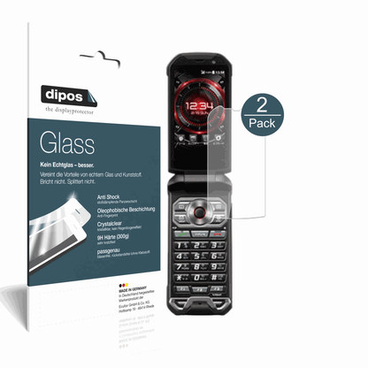 2x 9H Clear Screen Protector for Kyocera Torque X01 – Shatterproof, Crystal Clear | dipos