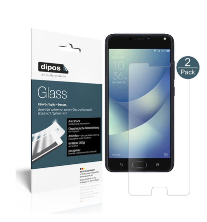 2x Screen Protector for Asus Zenfone 4 ZE554KL matte Flexible Glass 9H dipos