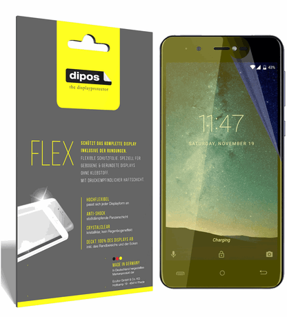 3x Full Cover Screen Protector for Cubot R9 – Covers Curved Edges | dipos