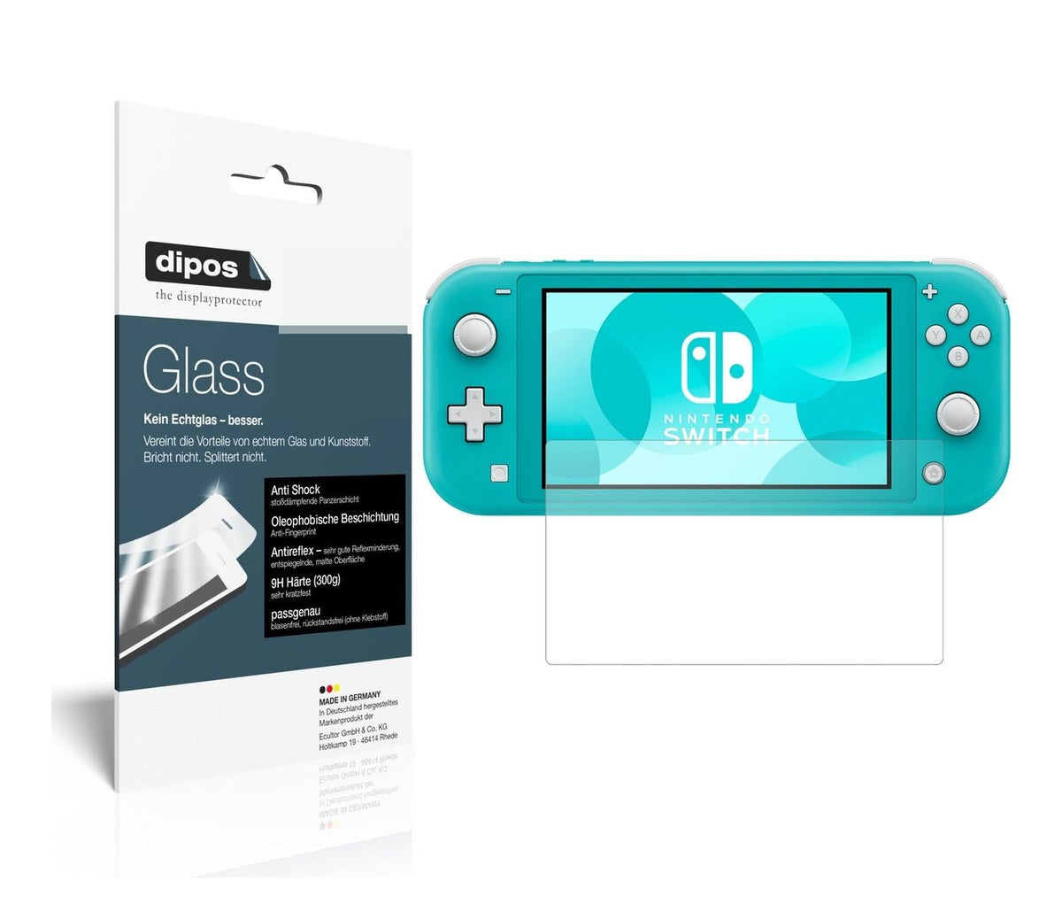 9H Matte Screen Protector for Nintendo Switch Lite – Anti-Glare, Shatterproof | dipos