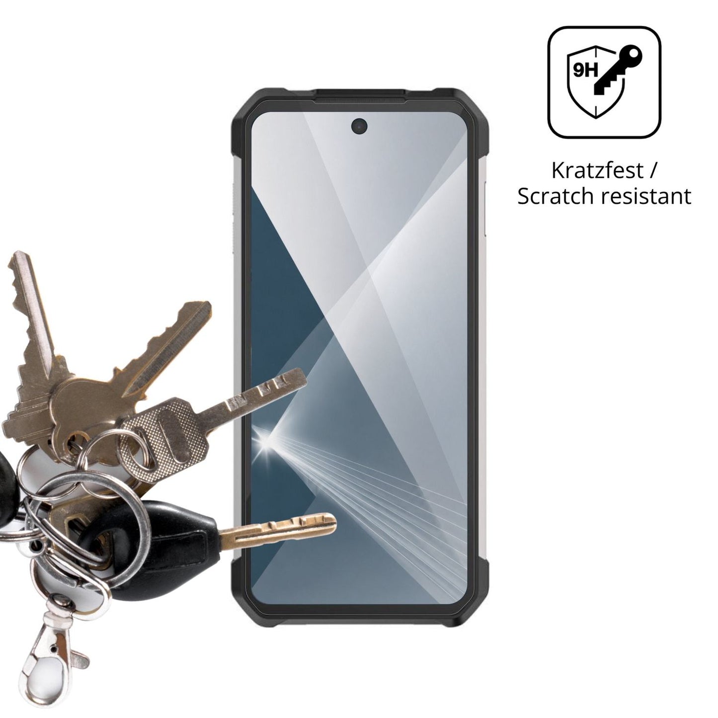 dipos Displayschutz für 8849 Tank 5 Pro, transparente Oberfläche, perfekte Passform auch für die Rundungen