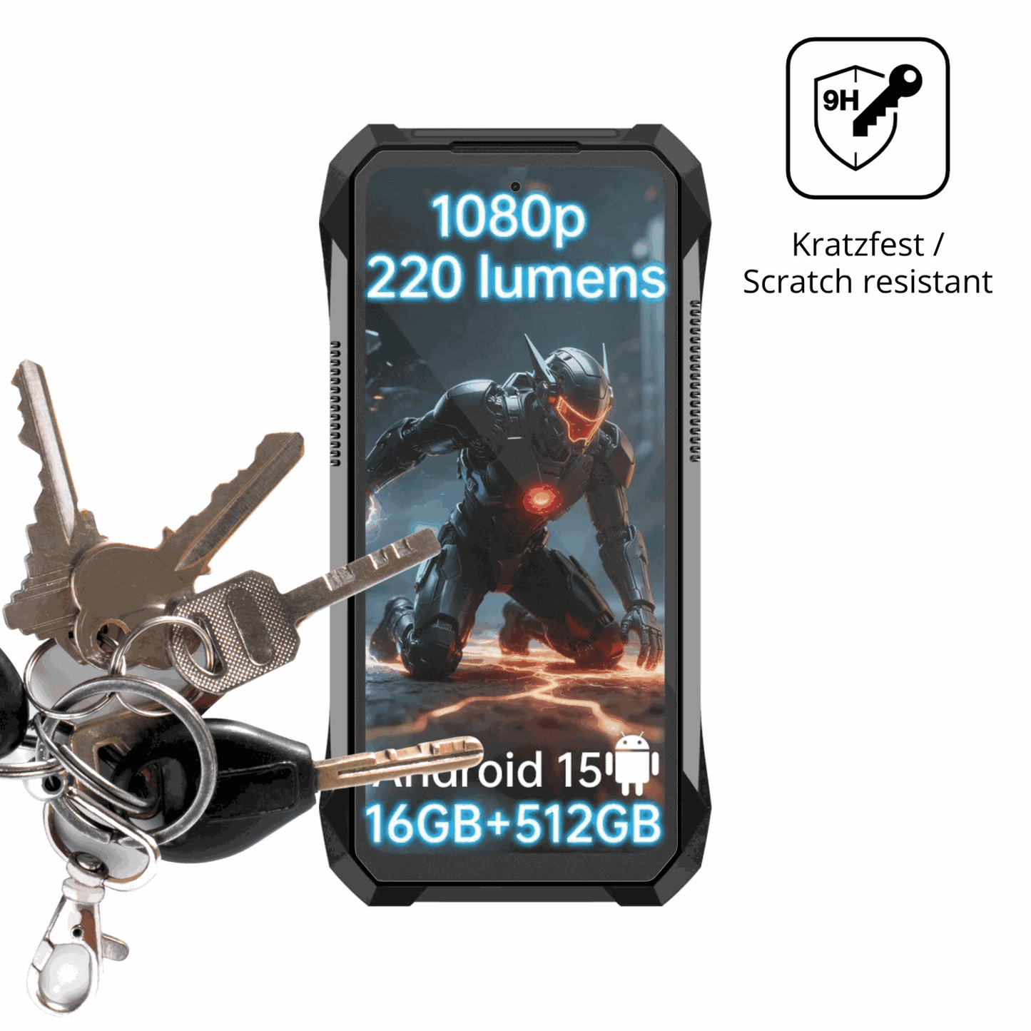 dipos Displayschutz für 8849 Tank X, mattierte Oberfläche, robuste Festigkeit und perfekte Passform