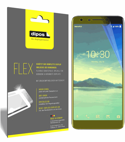 3x Screen Protector for Alcatel 7 Protective Film covers 100% dipos Flex