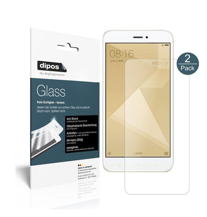 2x 9H Matte Screen Protector for Xiaomi Redmi 4X – Anti-Glare, Shatterproof | dipos