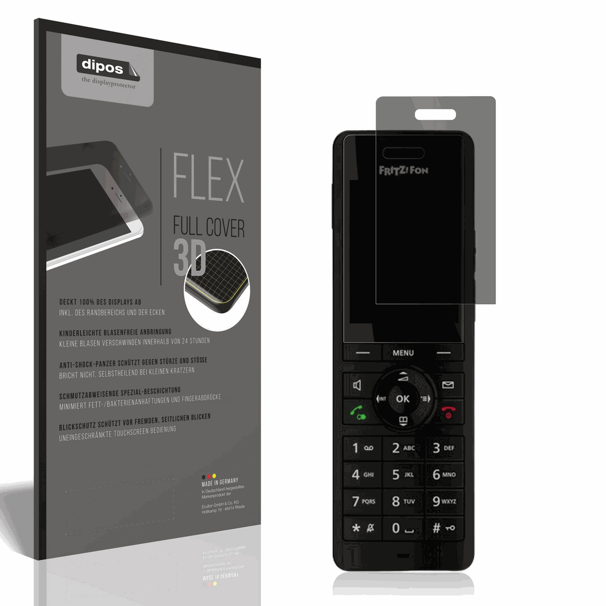 Full Cover Privacy Film for Fritz! Fon X6 Screen Protector Anti-Shock
