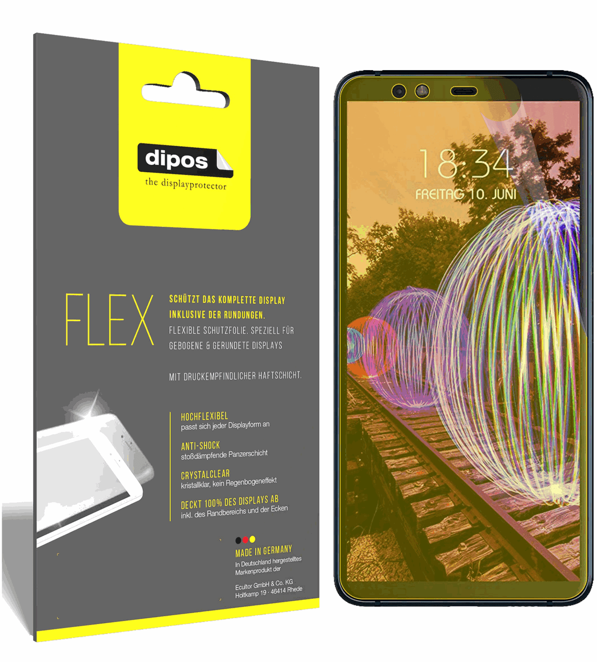 3x Full Cover Screen Protector for JVC J20 – Covers Curved Edges | dipos