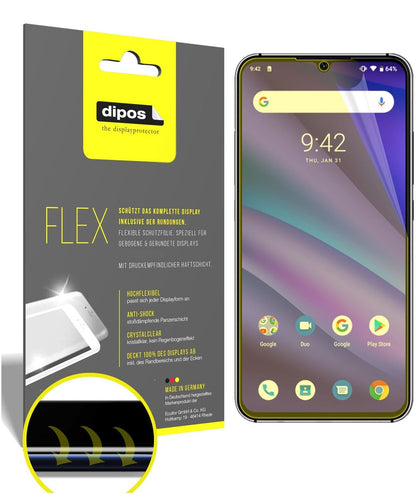 3x Full Cover Screen Protector for Umidigi A5 Pro – Covers Curved Edges | dipos
